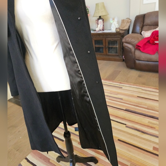 Antonio Melani black coat 51% wool rn 589098 8 - Picture 4 of 14